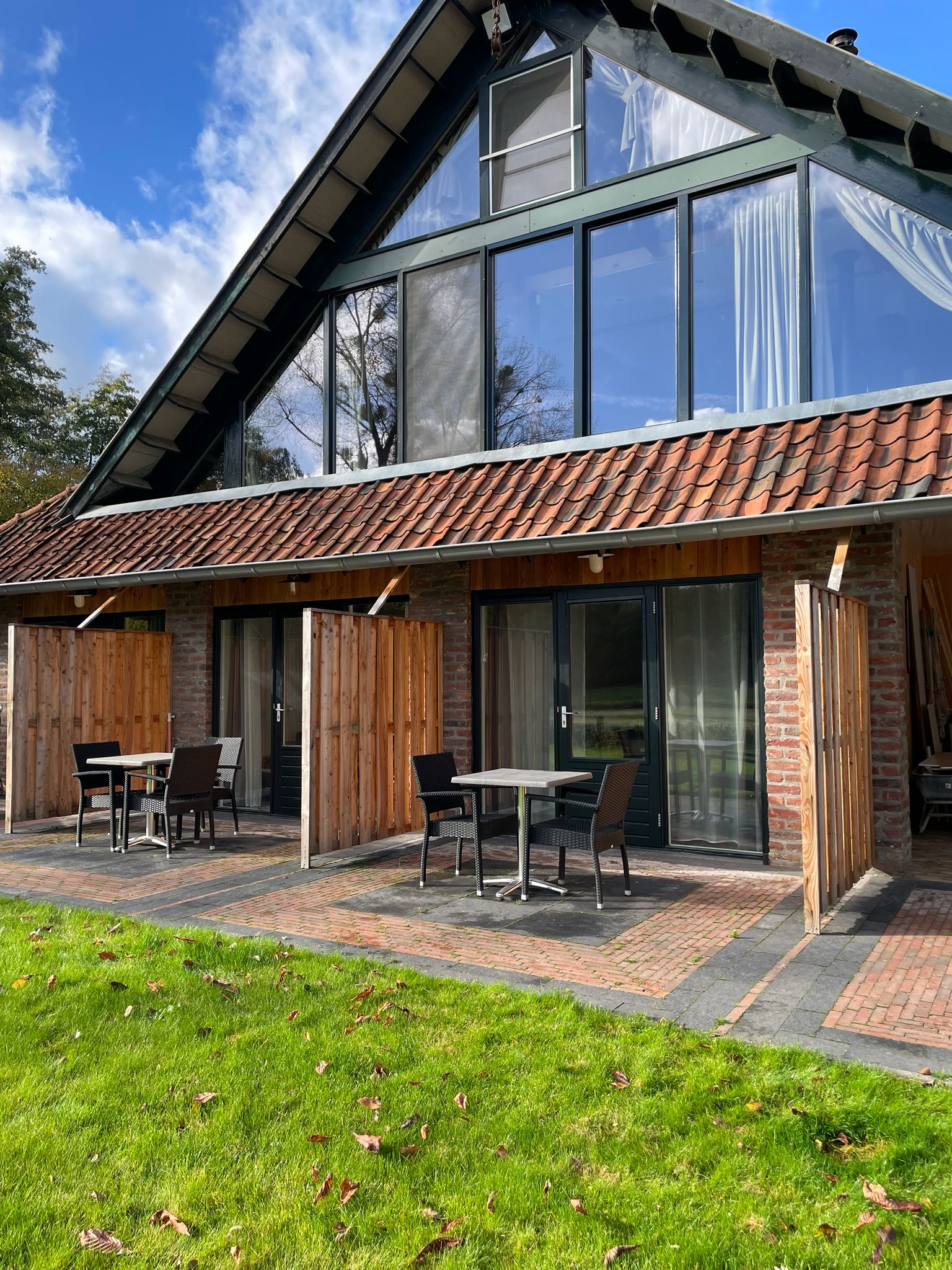Terras met uitzicht op natuur